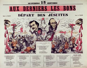 Le Départ des Jésuites, 1880 - Pasquin